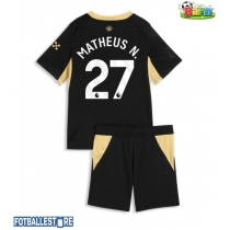 Manchester City Matheus Nunes #27 Bortedraktsett Barn 2026-27 Kortermet (+ Korte bukser)